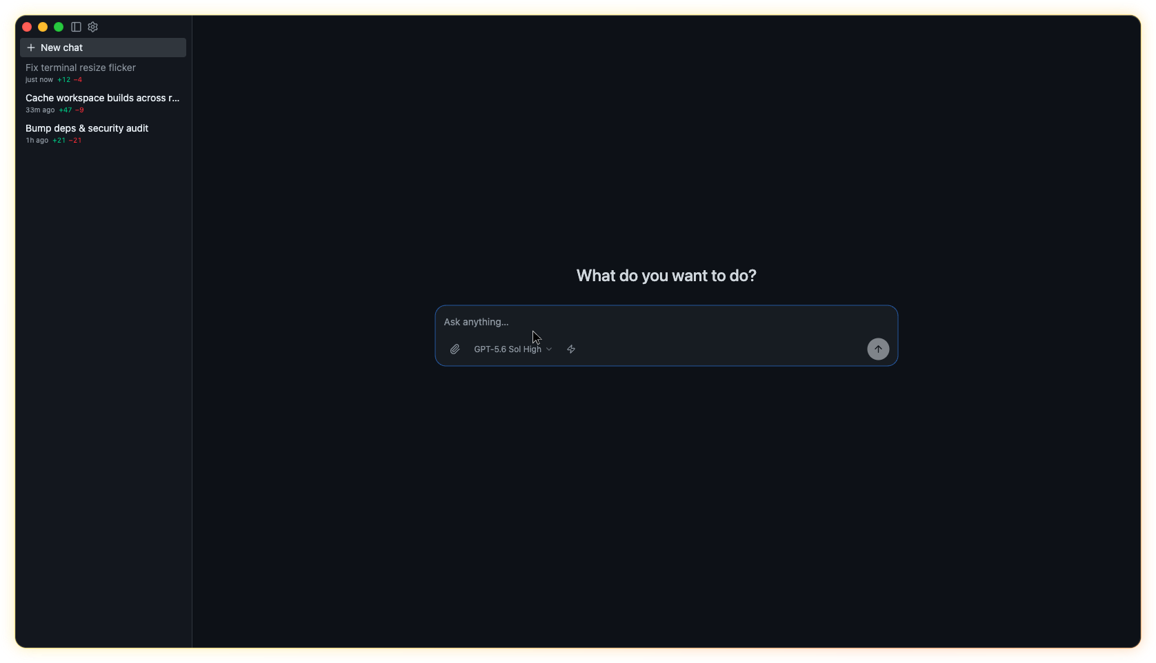 The Isolade desktop app: a sidebar of coding agents running in parallel, each with its own diff, beside a chat composer.